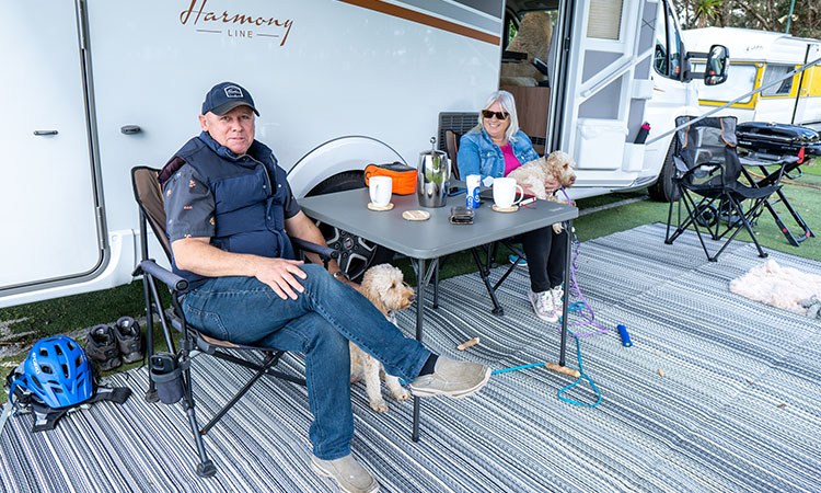 Craig and Sue enjoying their time out of their Bürstner Lyseo TD736 motorhome