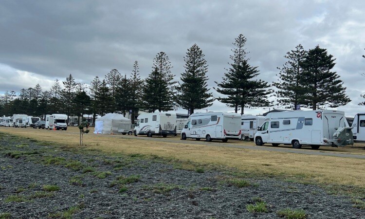 Craig and Sue's  Bürstner Lyseo TD736 motorhome parked up at an event with other motorhomes