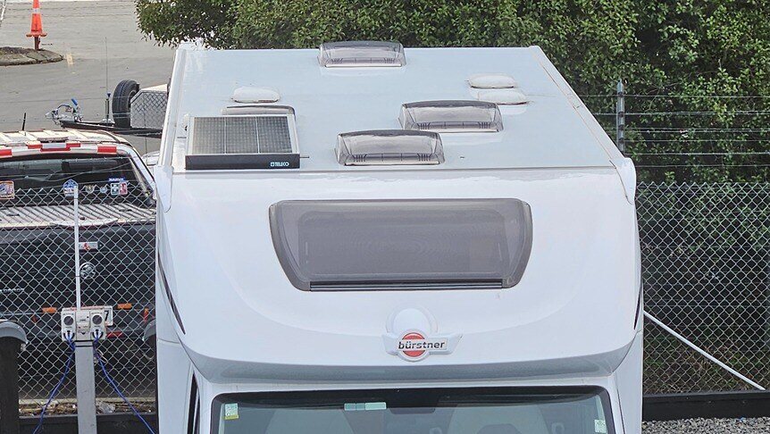 The roof of a Bürstner motorhome