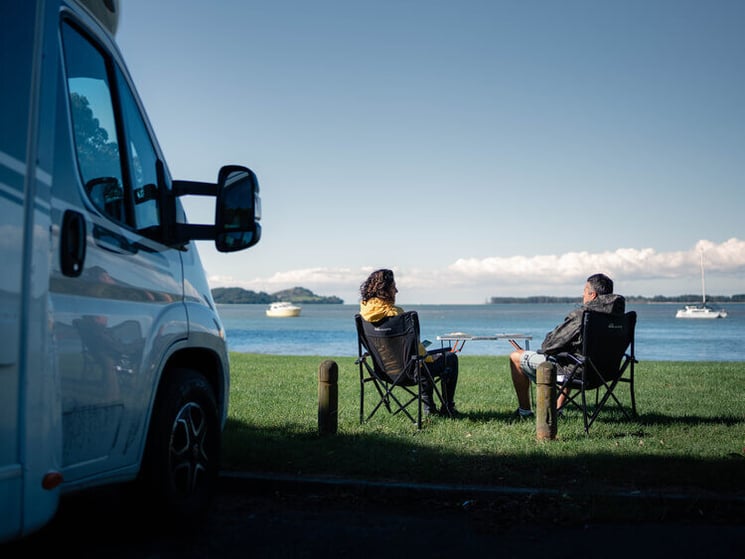 By the lake with your motorhome