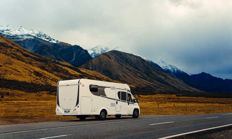 Motorhome on the roadside