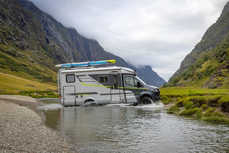 The Hymer CrossOver eats up tough territory