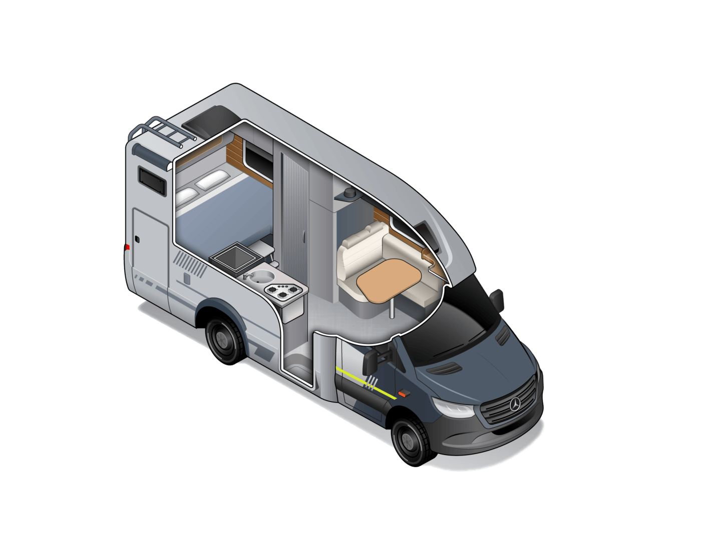 2025 HYMER ML-T CrossOver | 4x4 campervan NZ | Wilderness - Interior #4