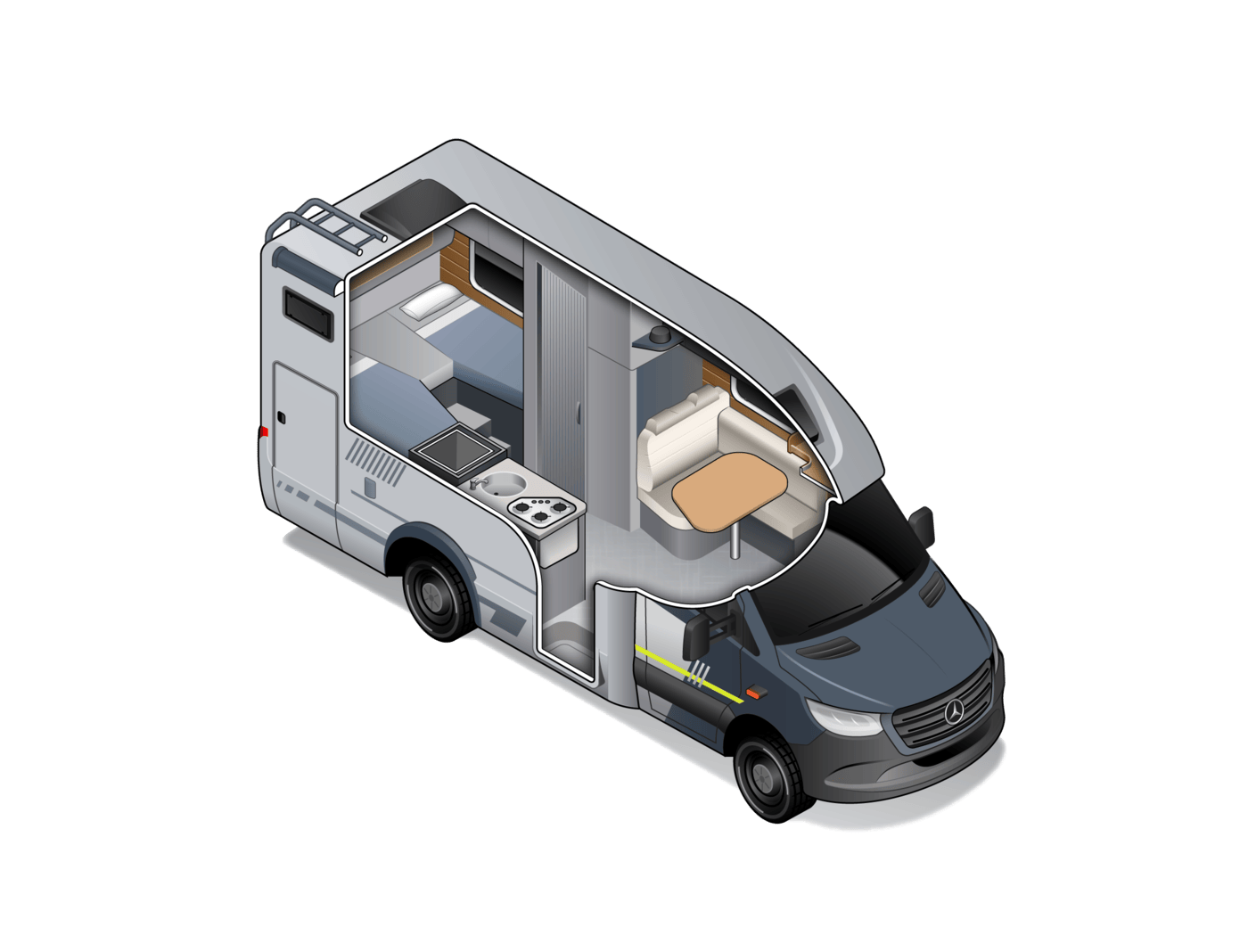 2025 HYMER ML-T CrossOver | 4x4 campervan NZ | Wilderness - Interior #3