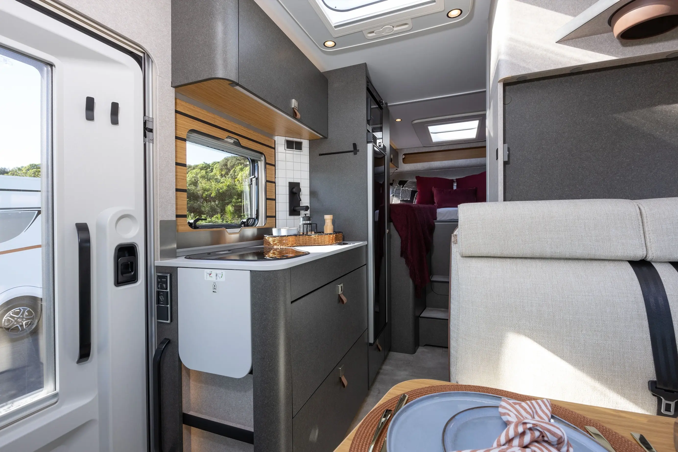 Wilderness 2024 HYMER ML-T 580 motorhome interior kitchen