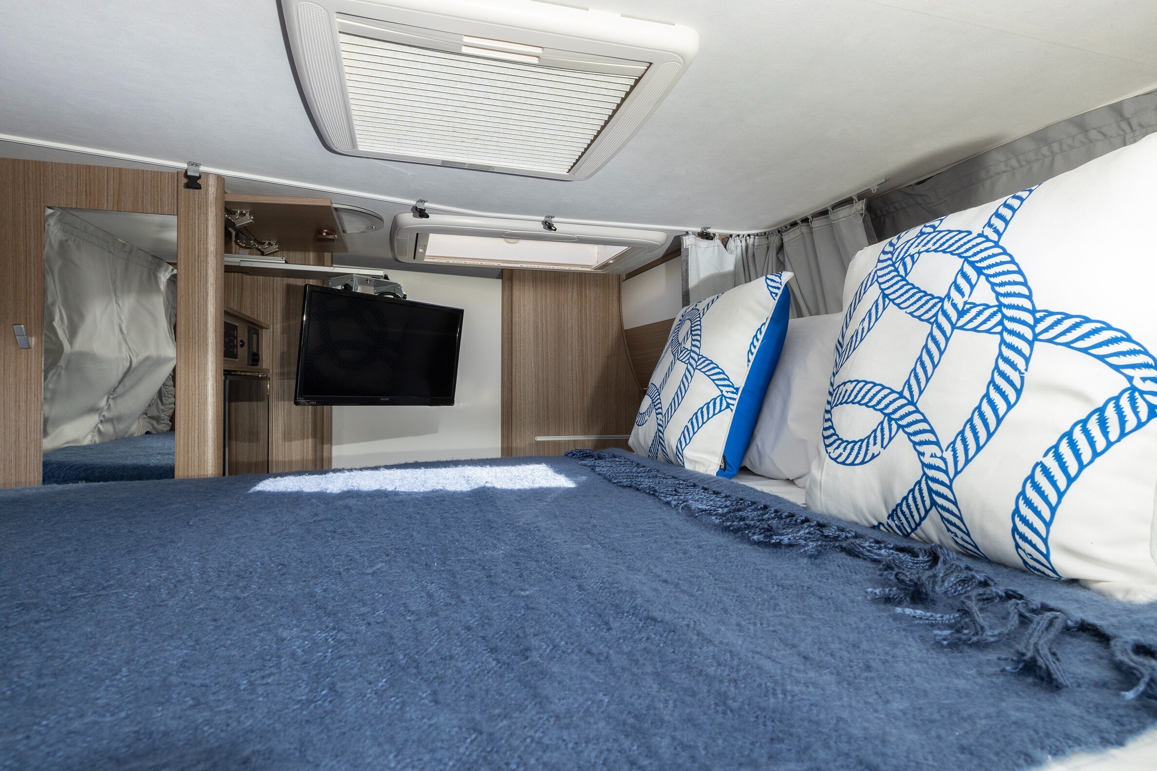 Wilderness 2019 Carado T447 motorhome drop down bed from above