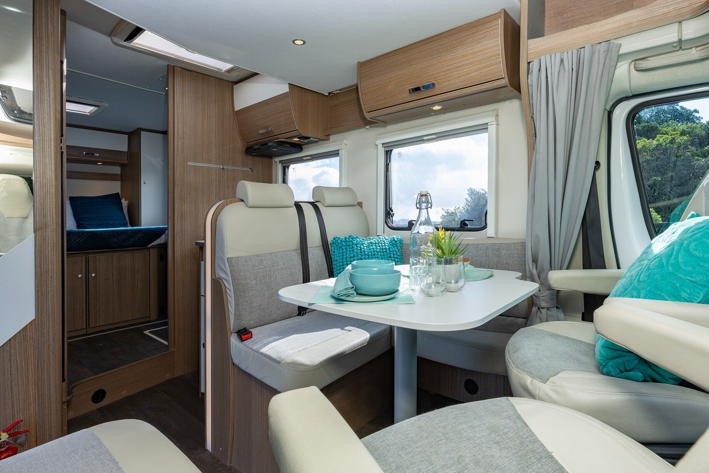 Wilderness 2019 Carado T449 motorhome lounge front view