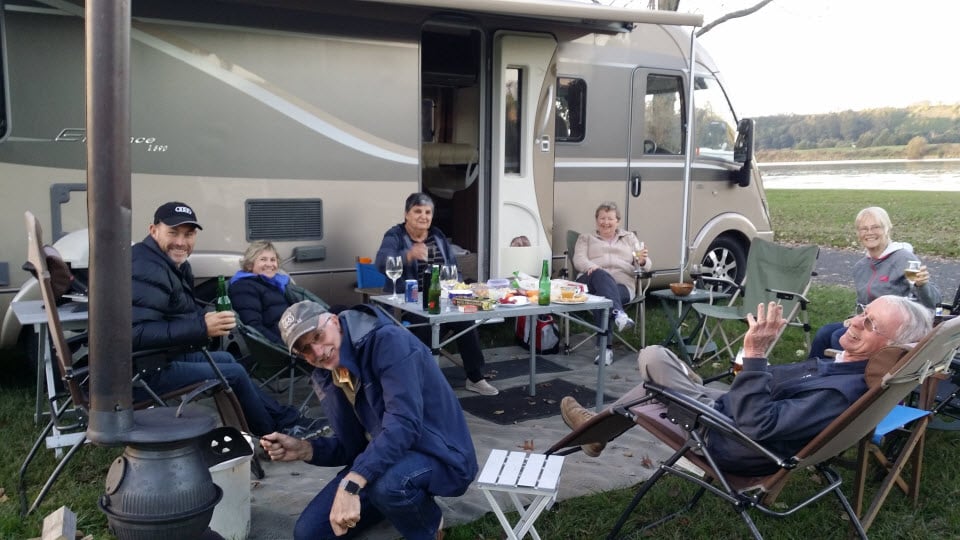 Motorhomes owners dining